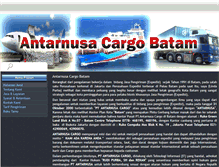 Tablet Screenshot of antarnusa-cargo.com